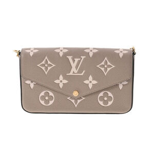 Louis Vuitton Pochette Felicie Tourtire Crme Empreinte Shoulder Bag